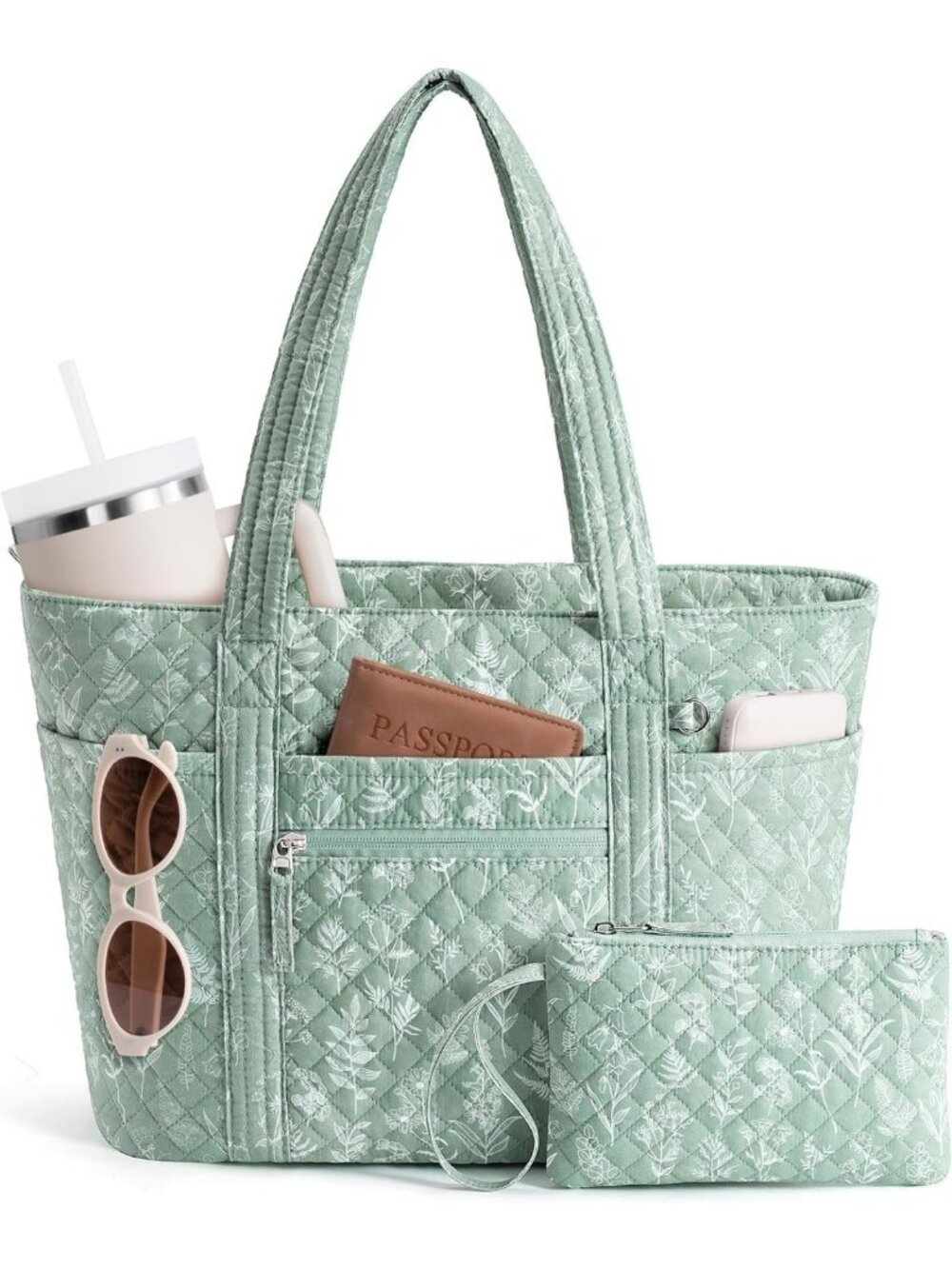 Stylish Quilted Tote Bag for Women | Puffer Work Bag for Teachers & Nurses